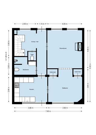 Floorplan - Halsterseweg 263, 4613 AP Bergen op Zoom